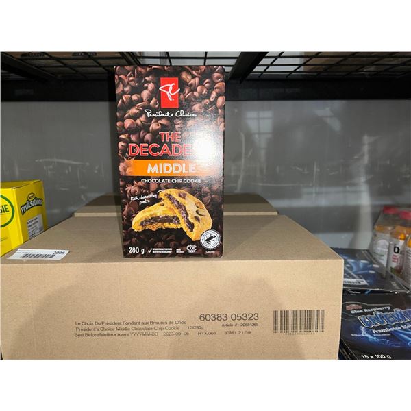 CASE LOT - PC Chocolate chip cookie middle with chocolate center 12x280g