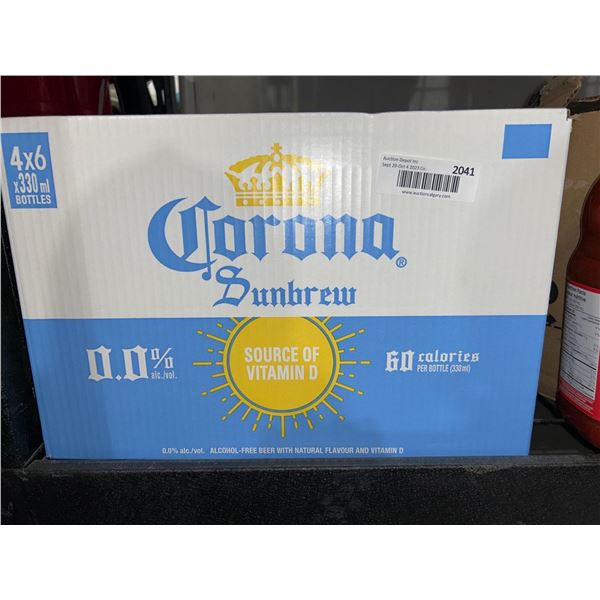 CASE LOT - Corona sunbrew non-alcoholic beer 24x330ml