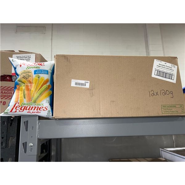 CASE LOT - Sensible Portions zesty ranch veggie straws 12x120g