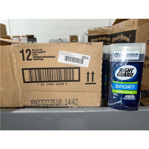 CASE LOT - Right guard sport deodorant 12x85g
