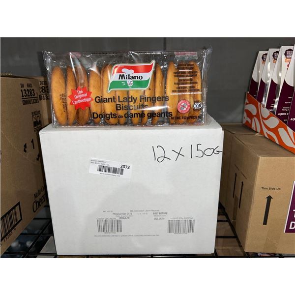 CASE LOT - Milano giant lady finger biscuits 12x150g