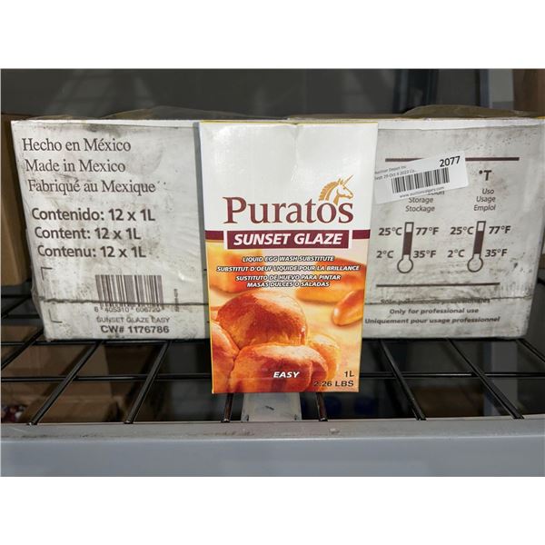 CASE LOT - Puratos sunset glaze liquid egg wash substitute 12x1L