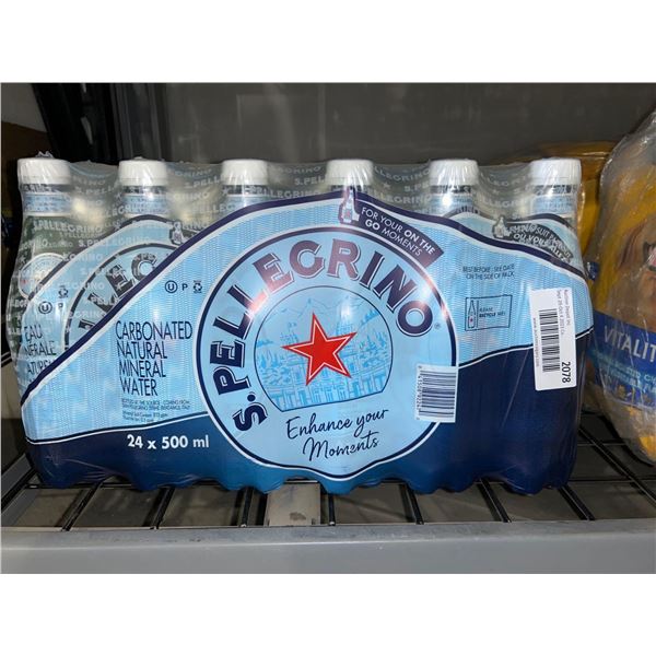 CASE LOT - San Pellegrino carbonated natural mineral water 24x500ml