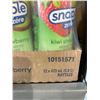 Image 2 : CASE LOT - Snapple zero sugar kiwi strawberry drink 12x473ml