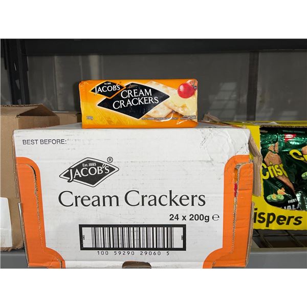 CASE LOT - Jacob's cream crisp crackers 24x200g