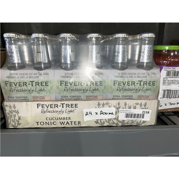 CASE LOT - Fever-Tree cucumber tonic water 24x200ml