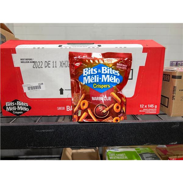 CASE LOT - Bits&Bites crispers Barbecue flavour snacks 12x145g