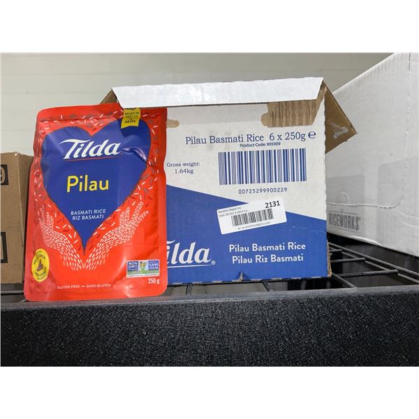 CASE LOT - Tilda Pilau basmati rice 6x250g