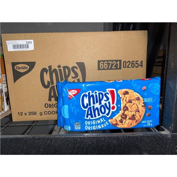 CASE LOT - Chips ahoy! original chocolate chip cookies 12x258g