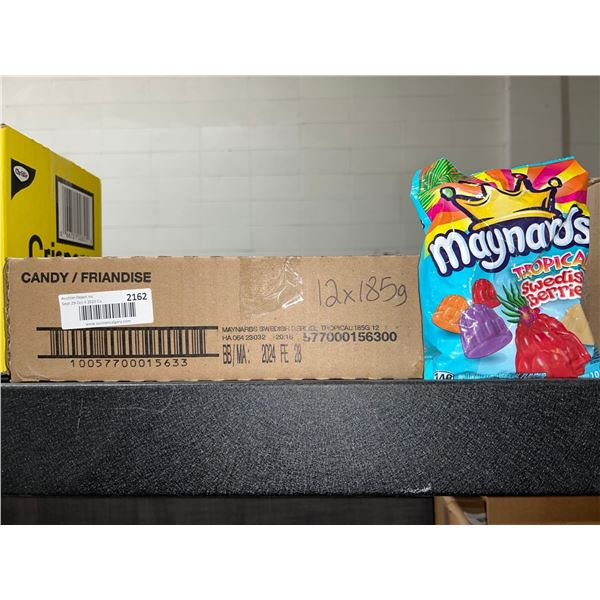CASE LOT - Maynards tropical swedish berries 12x185g