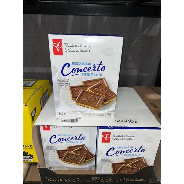 CASE LOT - PC Milk chocolate concerto cookies 12x240g