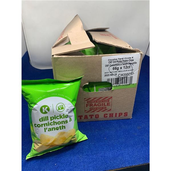 Circle K Dill Pickle Potato Chips (12 x 66g)