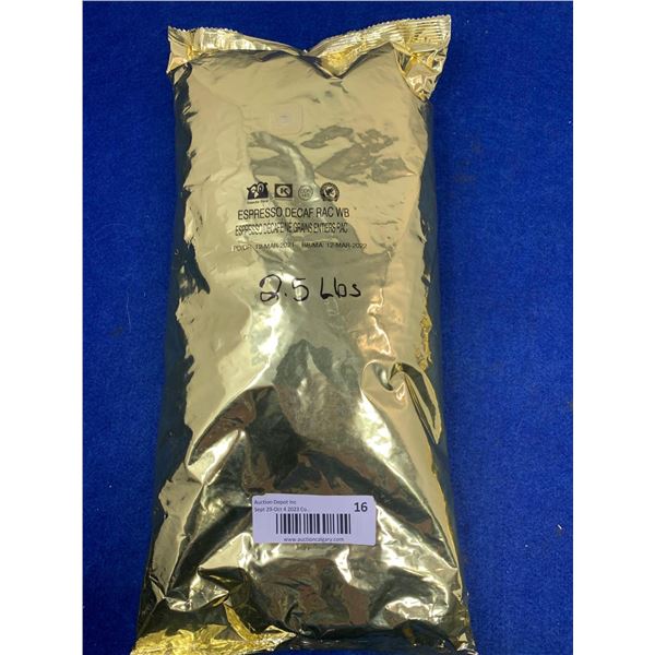 Circle K Espresso Decaf Whole Bean Coffee (2.5lbs)