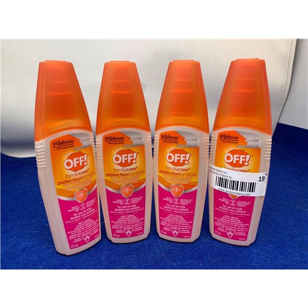 Off Familycare Protection Insect Spray Repellent (4 x 175ml)