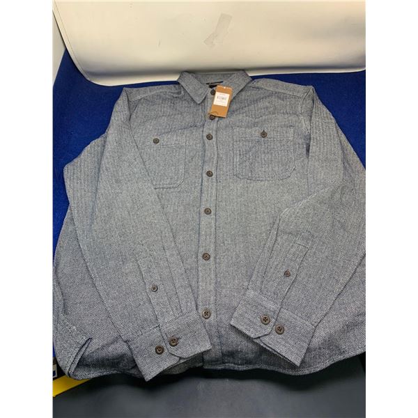 Denver Hayes Navy Button-up Mens Shirt (M)