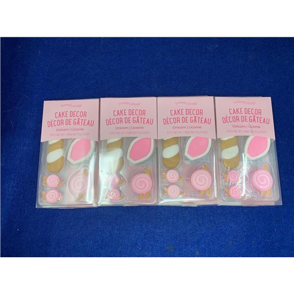 Sweetshop Cake Decor 6pc Unicorn (4ct)