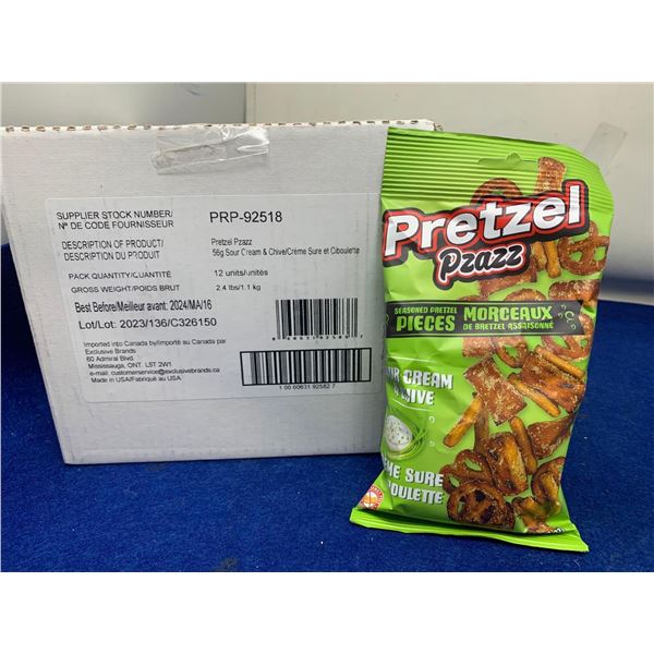 Pretzel Pzazz Sour Cream & Chive Pretzels (12 x 56g)