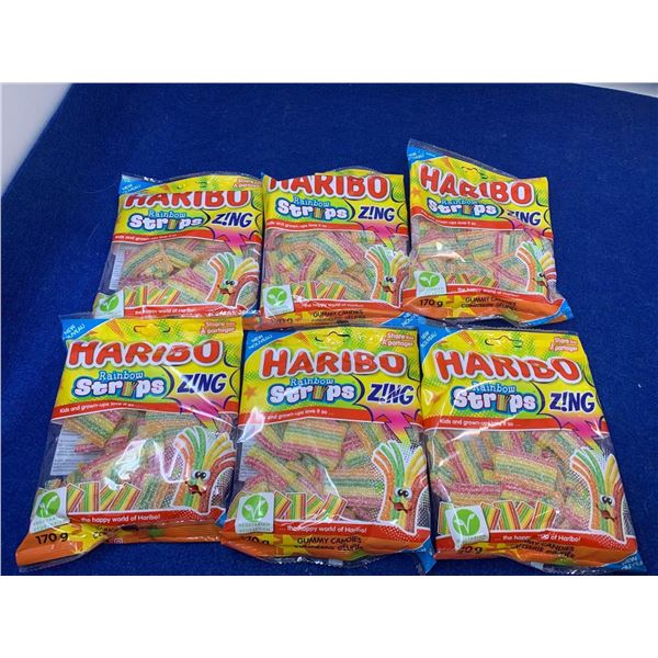 Haribo Rainbow Strips Zings (6 x 170g)