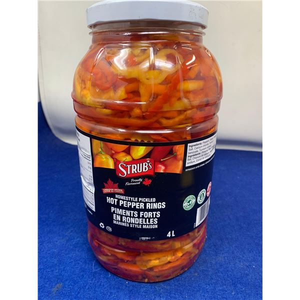 Strubs Homestyle Pickled Hot Pepper Rings (4L)
