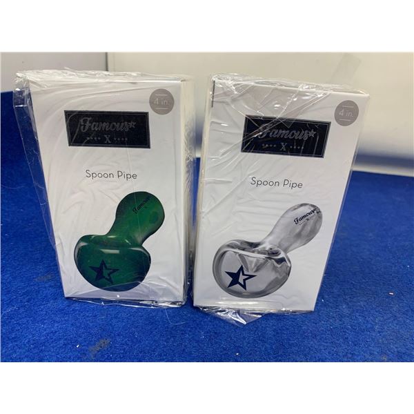 Famous X 4in Spoon Pipes (2ct)