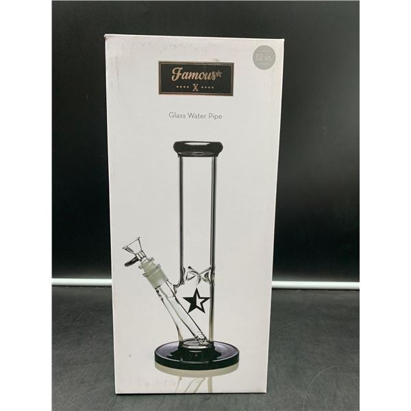 Famous X 12in Glass Water Pipe