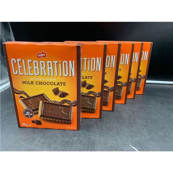 Leclerc Celebration Milk Chocolate Covered Biscuits (6 x 240g)