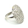 Image 2 : Silver Diamond (1.35ct) Rhodium Plated Ring (~weight 4.25g), Appraised Retail Value $685