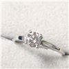 Image 2 : 14K White Gold Diamond (0.43Ct,I3,H) Ring (~Size 6) (~weight 1.89g), Made in Canada, Appraised Retai