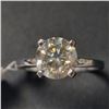 Image 1 : 14K White Gold Diamond (2.01Ct,Si2) Ring (~Size 6) (~weight 2.5g), Made in Canada, Appraised Retail 