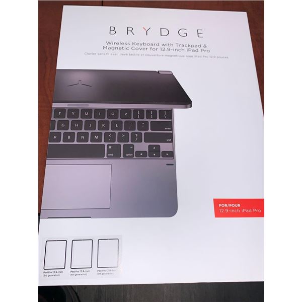 Brydge 12.0 inch IPAD Pro Steel Wireless Keyboard & Magnetic Cover NEW