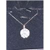 Image 1 : Sterling Silver Rhodium Plated 5.22 Carat Moissanite Solitaire Pendant & Chain Set with Appraisal Ce