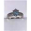 Image 4 : Sterling Silver Taper Shank Dress ring with 1.50 carat Moissanite Solitaire Stone with Appraisal Cer