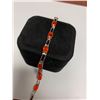 Image 2 : Natural Orange Opal Multi Stone .925 Silver 13.65 Carat Tennis Bracelet with Appraisal Certificate $