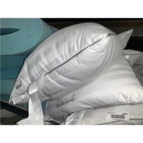 Weatherproof Down Free Queen Deluxe Pillows Lot of 2