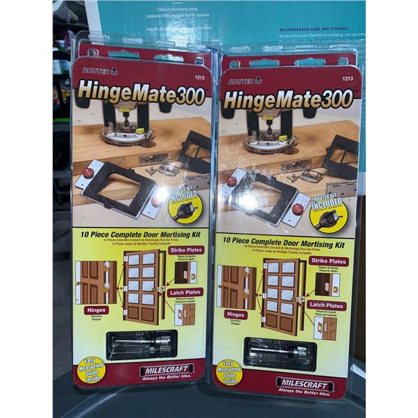 Hinge Mate 300 10 Piece Complete Door Mortising Kit - Lot of 2