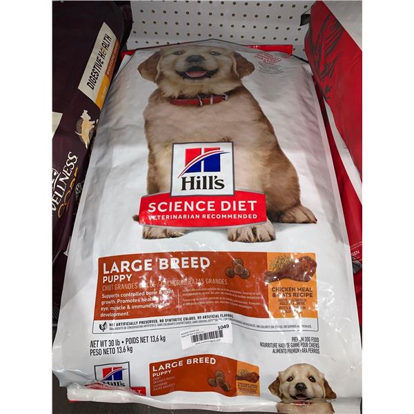 Hills Science Diet large Breed Puppy 30lbs