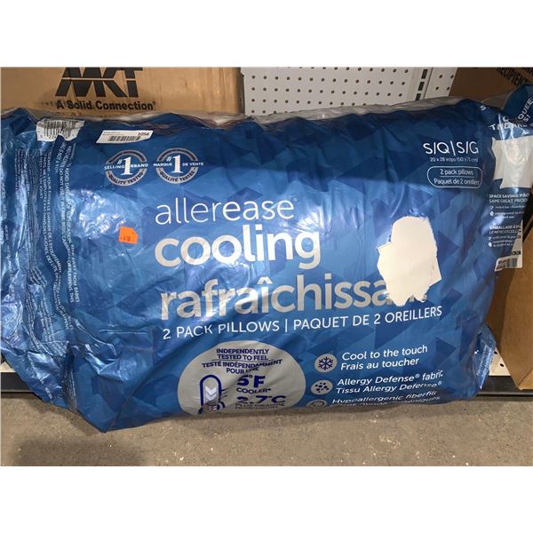 Allerease cooling pillows Queen Size Lot of 2