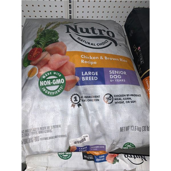 Nutro chicken & rice large breed adult 30lbs