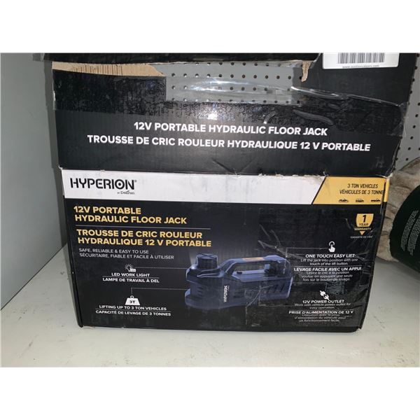 Hyperion 12V Portable Hydraulic Floor jack