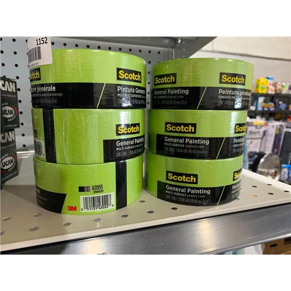 Scotch General Painting Tape Lot of 6