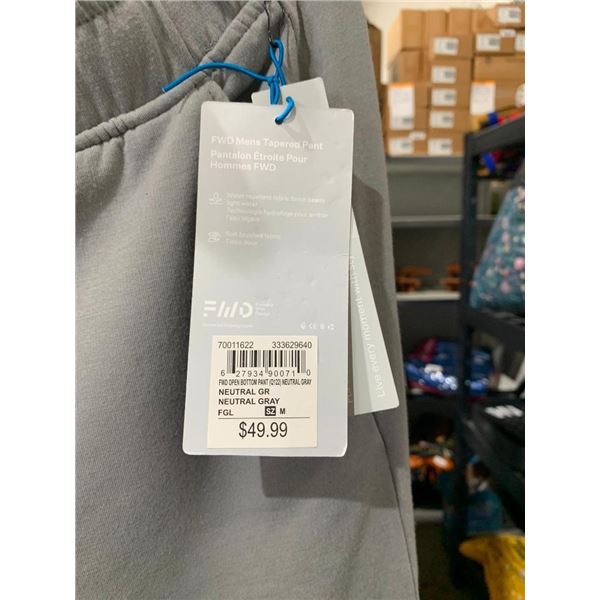 FWD Men's Tapered Pant Neutral Gray Size Medium