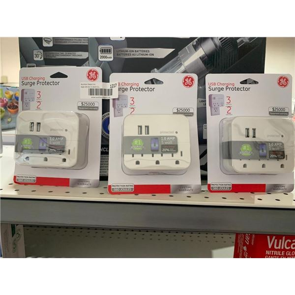 GE USB Charging Surge Protector x's 3