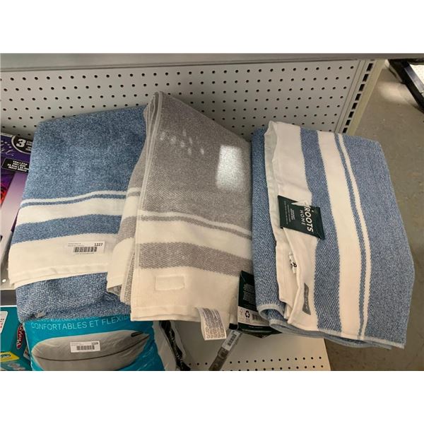 Set of 3 Roots Brand Bath Sheet Towels 36"x68"