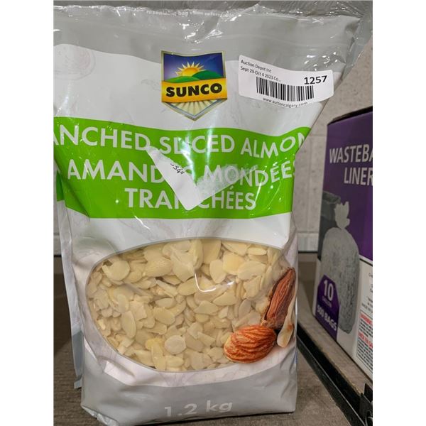 Sunco Blanched Sliced Almonds 1.2kg