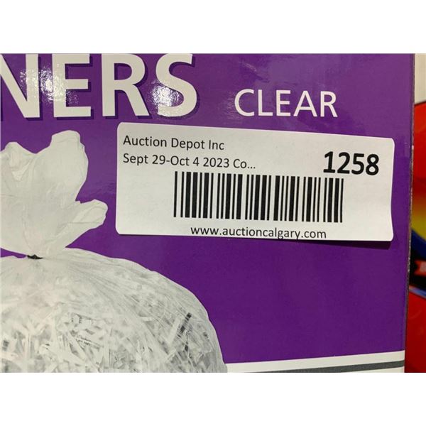 Kirkland Waste Basket Liners Clear 37.8L (10GAL) 500 count