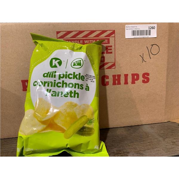 Circle K Dill Pickle Chips 10 x 66g
