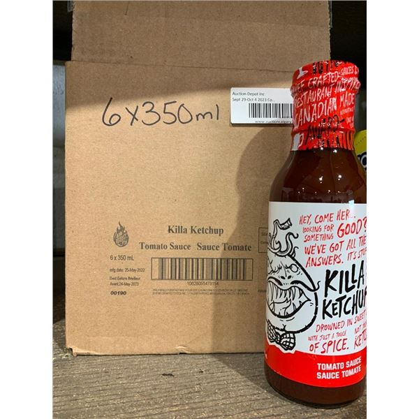 Killa Ketchup Tomato Sauce 6 x 350ml