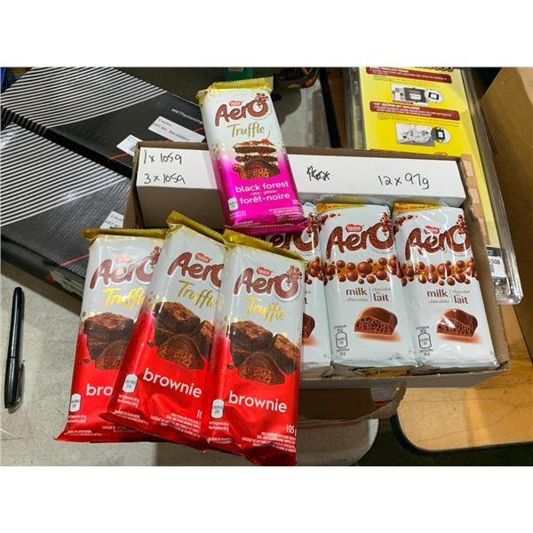 Lot of Aero Chocolate Bars Assorted Flavors