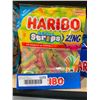 Image 1 : Haribo Rainbow Strips Zing Gummy Candy 12 x 170g