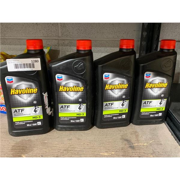 Havoline ATF  MD-3 Automatic Transmission Fluid  4 x 946ml